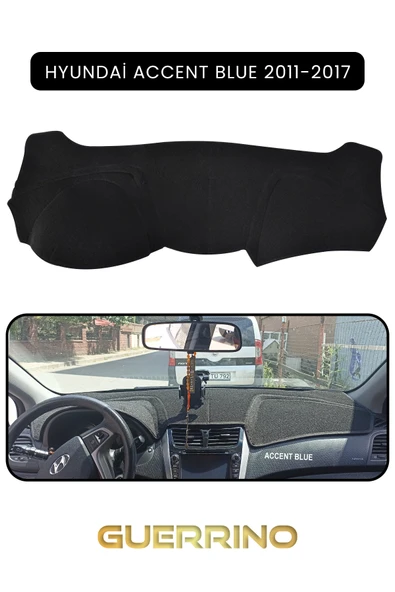 Guerrino  HYUNDAİ ACCENT BLUE 2011-2017TORPİDO KORUMA HALISI SİYAH KENAR ürün görseli