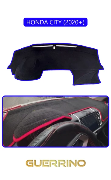Guerrino  HONDA CITY 2020+TORPİDO KORUMA HALISI MAVİ KENAR ürün görseli