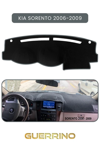 Guerrino  KİA SORENTO 2006-2009TORPİDO KORUMA HALISI GRİ KENAR ürün görseli