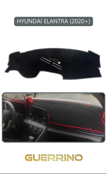 Guerrino  HYUNDAİ ELANTRA 2020+TORPİDO KORUMA HALISI GRİ KENAR ürün görseli