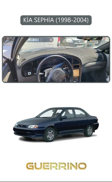 Guerrino  KİA SEPHİA 1998-2004TORPİDO KORUMA HALISI GRİ KENAR ürün görseli
