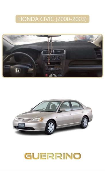 Guerrino  HONDA CIVIC 2000-2003TORPİDO KORUMA HALISI BEJ KENAR ürün görseli