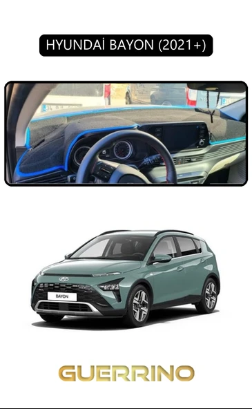 Guerrino  HYUNDAİ BAYON 2021+TORPİDO KORUMA HALISI SİYAH KENAR ürün görseli