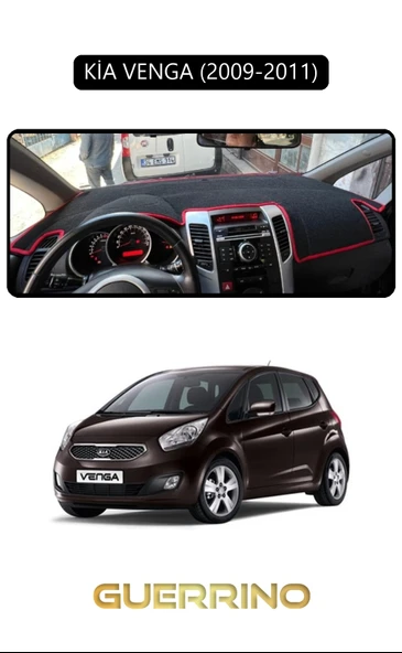 Guerrino  KİA VENGA 2009-2011TORPİDO KORUMA HALISI SİYAH KENAR ürün görseli