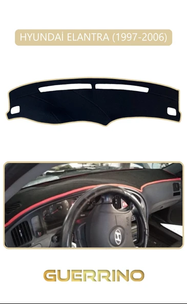 Guerrino  HYUNDAİ ELANTRA 1997-2006TORPİDO KORUMA HALISI BEJ KENAR ürün görseli