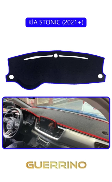 Guerrino  KİA STONIC 2021+TORPİDO KORUMA HALISI MAVİ KENAR ürün görseli