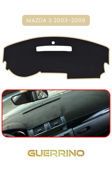 Guerrino  MAZDA 3 2003-2009TORPİDO KORUMA HALISI BEJ KENAR ürün görseli