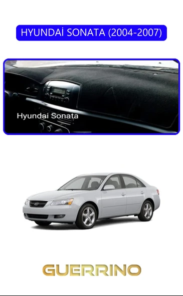 Guerrino  HYUNDAİ SONATA 2004-2007TORPİDO KORUMA HALISI MAVİ KENAR ürün görseli
