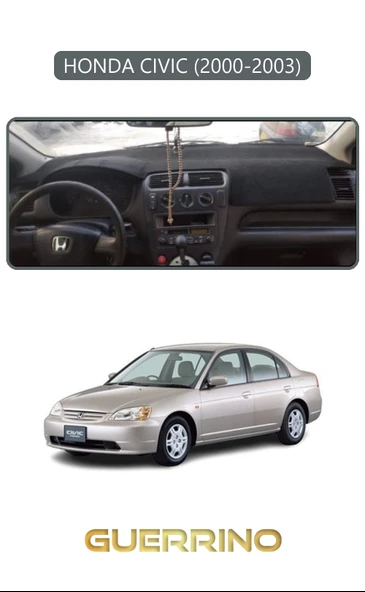 Guerrino  HONDA CIVIC 2000-2003TORPİDO KORUMA HALISI GRİ KENAR ürün görseli