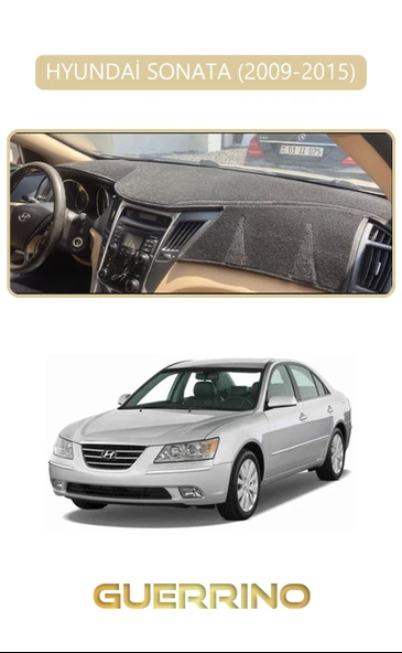 Guerrino  HYUNDAİ SONATA 2009-2015TORPİDO KORUMA HALISI BEJ KENAR ürün görseli