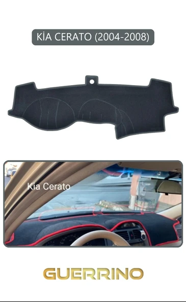 Guerrino  KİA CERATO 2004-2008TORPİDO KORUMA HALISI GRİ KENAR ürün görseli