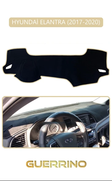 Guerrino  HYUNDAİ ELANTRA 2017-2020TORPİDO KORUMA HALISI BEJ KENAR ürün görseli