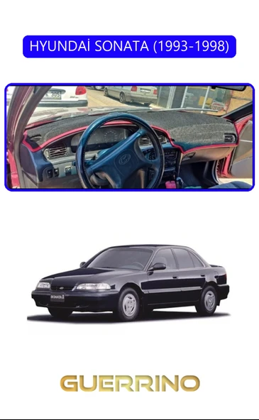 Guerrino  HYUNDAİ SONATA 1993-1998TORPİDO KORUMA HALISI MAVİ KENAR ürün görseli