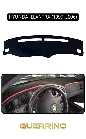 Guerrino  HYUNDAİ ELANTRA 1997-2006TORPİDO KORUMA HALISI SİYAH KENAR ürün görseli