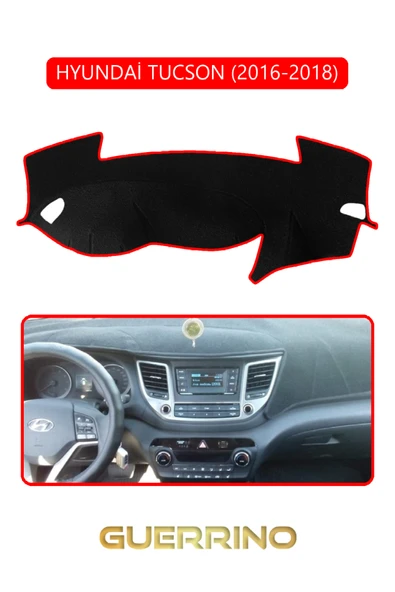 Guerrino  HYUNDAİ TUCSON 2016-2018TORPİDO KORUMA HALISI KIRMIZI KENAR ürün görseli