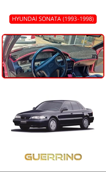 Guerrino  HYUNDAİ SONATA 1993-1998TORPİDO KORUMA HALISI KIRMIZI KENAR ürün görseli