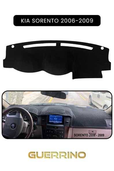 Guerrino  KİA SORENTO 2006-2009TORPİDO KORUMA HALISI SİYAH KENAR ürün görseli