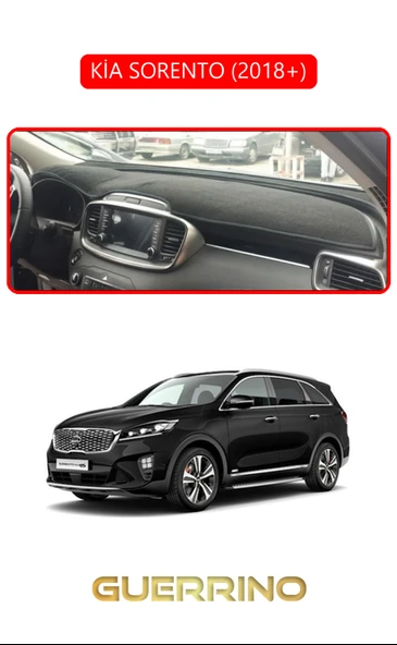 Guerrino  KİA SORENTO 2018+TORPİDO KORUMA HALISI KIRMIZI KENAR ürün görseli