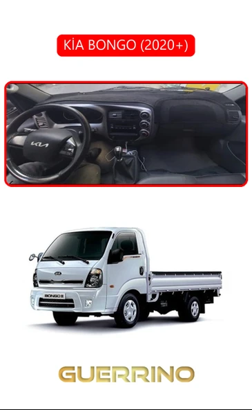 Guerrino  KİA BONGO 2020+TORPİDO KORUMA HALISI KIRMIZI KENAR ürün görseli