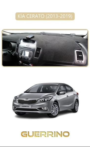 Guerrino  KİA CERATO 2013-2019TORPİDO KORUMA HALISI BEJ KENAR ürün görseli