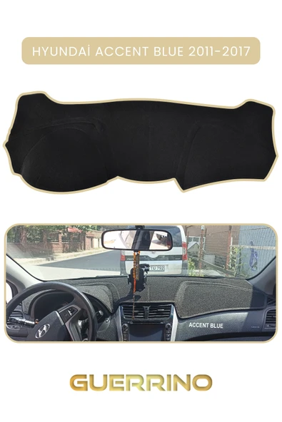 Guerrino  HYUNDAİ ACCENT BLUE 2011-2017TORPİDO KORUMA HALISI BEJ KENAR ürün görseli