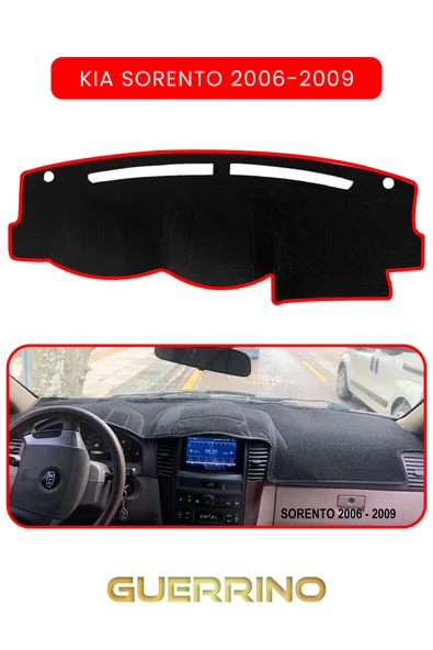 Guerrino  KİA SORENTO 2006-2009TORPİDO KORUMA HALISI KIRMIZI KENAR ürün görseli