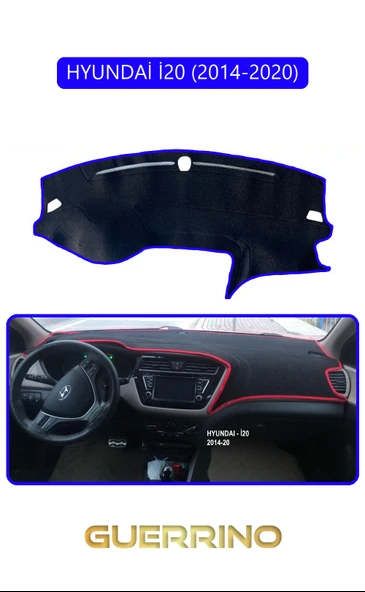Guerrino  HYUNDAİ İ20 2014-2020TORPİDO KORUMA HALISI MAVİ KENAR ürün görseli