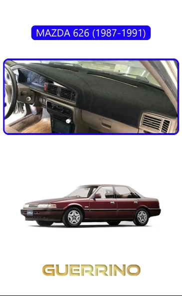Guerrino  MAZDA 626 1987-1991TORPİDO KORUMA HALISI MAVİ KENAR ürün görseli