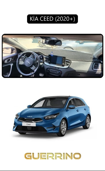 Guerrino  KİA CEED 2020+TORPİDO KORUMA HALISI SİYAH KENAR ürün görseli