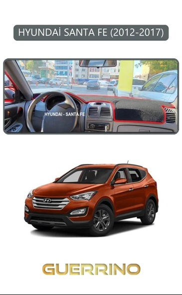 Guerrino  HYUNDAİ SANTA FE 2012-2017TORPİDO KORUMA HALISI GRİ KENAR ürün görseli