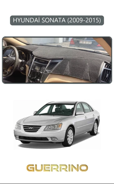 Guerrino  HYUNDAİ SONATA 2009-2015TORPİDO KORUMA HALISI GRİ KENAR ürün görseli