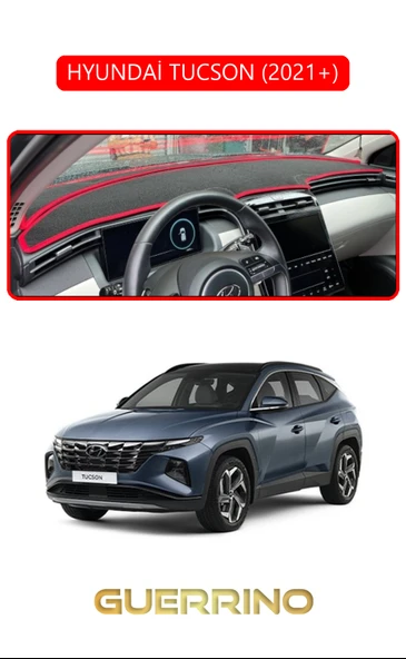 Guerrino  HYUNDAİ TUCSON 2021+TORPİDO KORUMA HALISI KIRMIZI KENAR ürün görseli