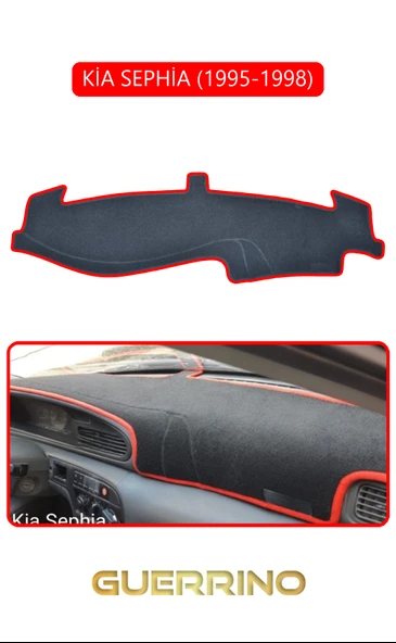 Guerrino  KİA SEPHİA 1995-1998TORPİDO KORUMA HALISI KIRMIZI KENAR ürün görseli
