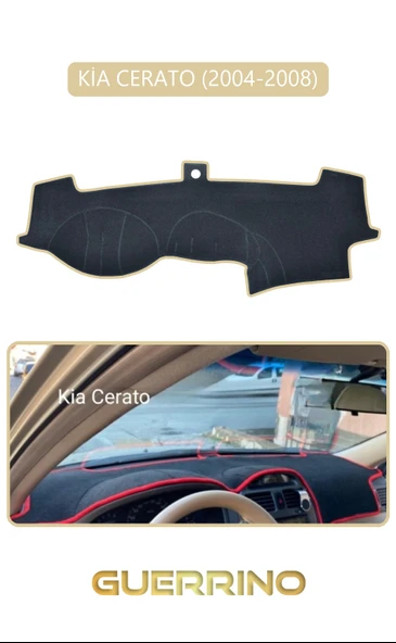 Guerrino  KİA CERATO 2004-2008TORPİDO KORUMA HALISI BEJ KENAR ürün görseli