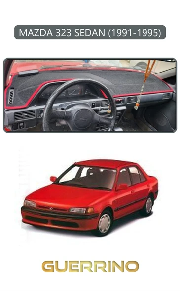 Guerrino  MAZDA 323 SEDAN 1991-1995TORPİDO KORUMA HALISI GRİ KENAR ürün görseli