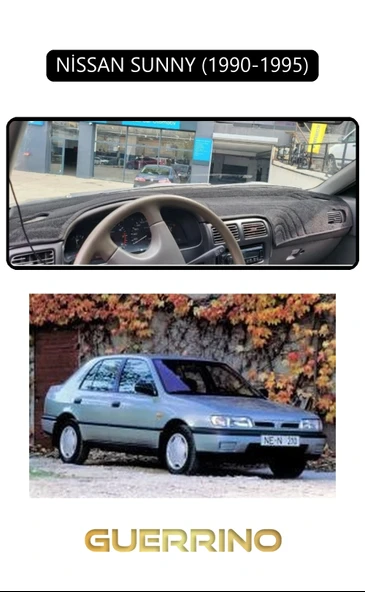 Guerrino  NİSSAN SUNNY 1990-1995TORPİDO KORUMA HALISI SİYAH KENAR ürün görseli