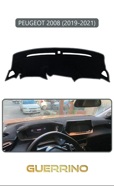 Guerrino  PEUGEOT 2008 (2019-2021)TORPİDO KORUMA HALISI GRİ KENAR ürün görseli