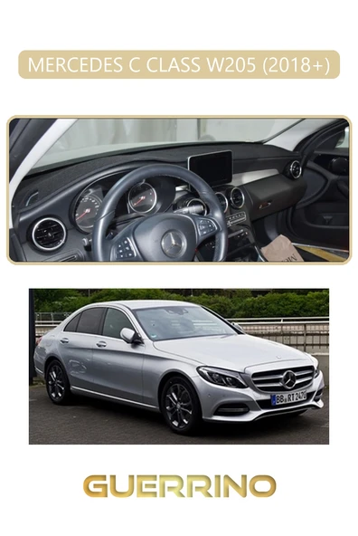 Guerrino  MERCEDES C CLASS W205 2018+TORPİDO KORUMA HALISI BEJ KENAR ürün görseli