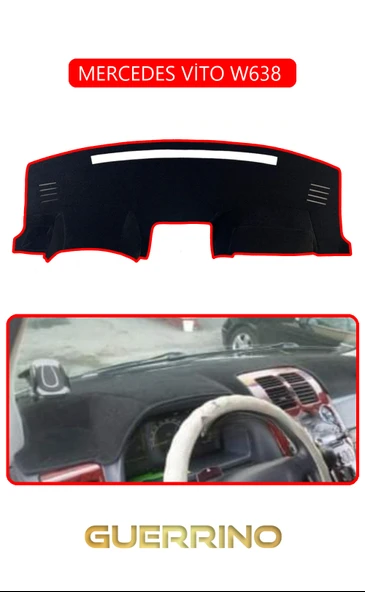 Guerrino  MERCEDES VİTO W638 TORPİDO KORUMA HALISI KIRMIZI KENAR ürün görseli