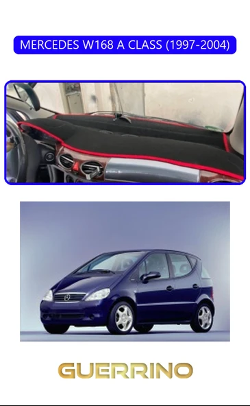 Guerrino  MERCEDES W168 A CLASS 1997-2004TORPİDO KORUMA HALISI MAVİ KENAR ürün görseli