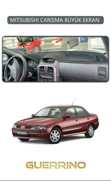 Guerrino  MITSUBISHI CARISMA BÜYÜK EKRAN TORPİDO KORUMA HALISI GRİ KENAR ürün görseli