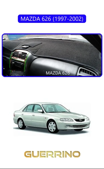 Guerrino  MAZDA 626 1997-2002TORPİDO KORUMA HALISI MAVİ KENAR ürün görseli