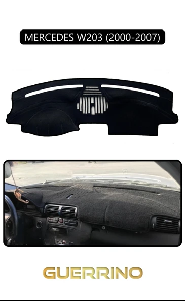 Guerrino  MERCEDES W203 2000-2007TORPİDO KORUMA HALISI SİYAH KENAR ürün görseli