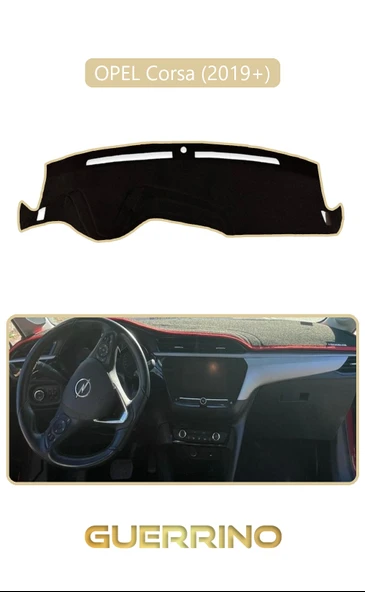 Guerrino  OPEL Corsa (2019 + )TORPİDO KORUMA HALISI BEJ KENAR ürün görseli