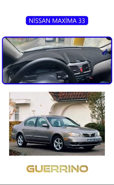 Guerrino  NİSSAN MAXİMA 33TORPİDO KORUMA HALISI MAVİ KENAR ürün görseli