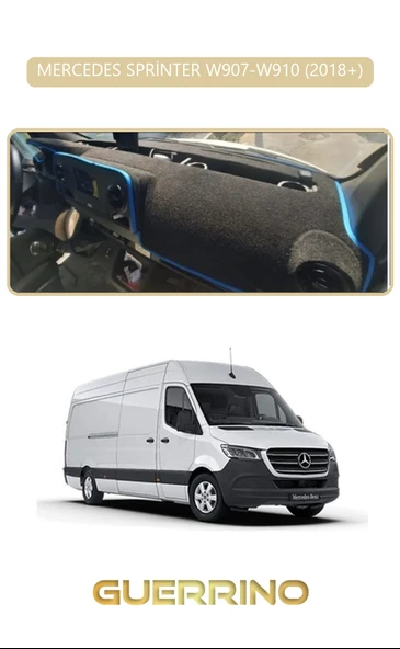 Guerrino  MERCEDES SPRİNTER W907-W910 2018+TORPİDO KORUMA HALISI BEJ KENAR ürün görseli