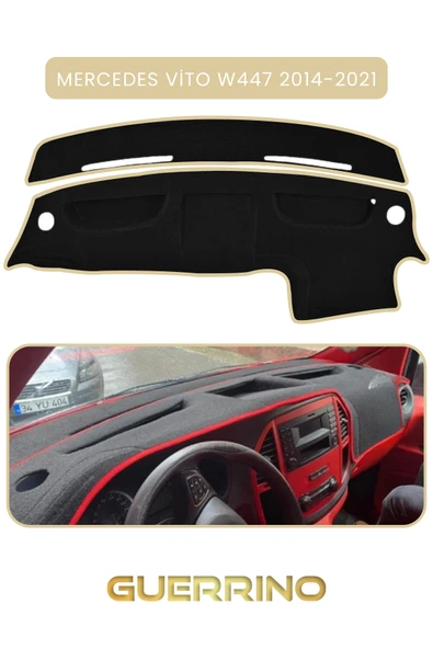 Guerrino  MERCEDES VİTO W447 2014-2021TORPİDO KORUMA HALISI BEJ KENAR ürün görseli