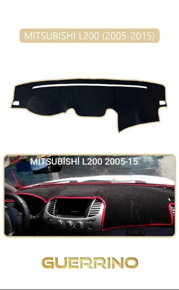 Guerrino  MITSUBISHI L200 2005-2015TORPİDO KORUMA HALISI BEJ KENAR ürün görseli