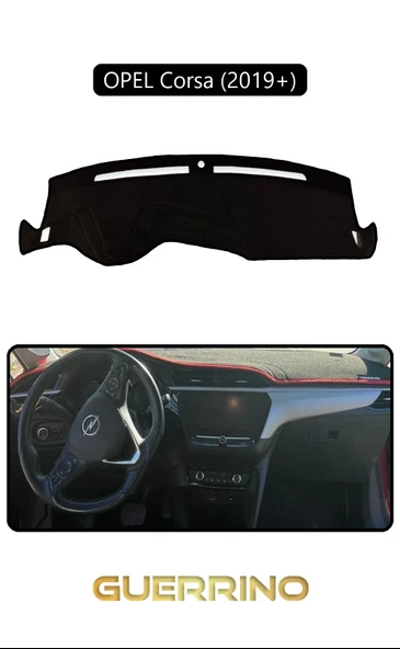 Guerrino  OPEL Corsa (2019 + )TORPİDO KORUMA HALISI SİYAH KENAR ürün görseli