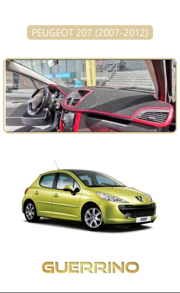 Guerrino  PEUGEOT 207 (2007-2012)TORPİDO KORUMA HALISI BEJ KENAR ürün görseli
